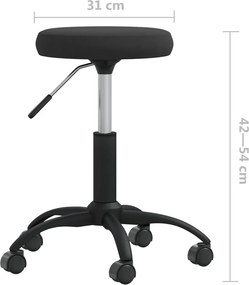 vidaXL Καρέκλα Τραπεζαρίας Μαύρη Βελούδινη