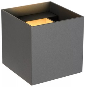 Φωτιστικό Επίτοιχο Lucide 09217-04-36 XIO Γκρι (Grey) 2700 K