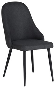 Καρέκλα Remis pakoworld ανθρακί ύφασμα-πόδι μαύρο μέταλλο 49x61x91εκ Model: 320-000013