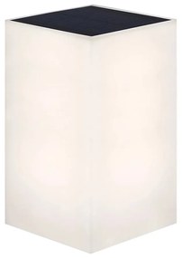 Φωτιστικό Τοίχου - Απλίκα Ηλιακή Wally Rectangular UMWLP012XXSPNW 12x12x18cm Led 500Lm 4000K White New Garden