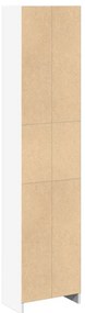 vidaXL Βιβλιοθήκη Λευκή 40x24x176 εκ. από Επεξεργασμένο Ξύλο