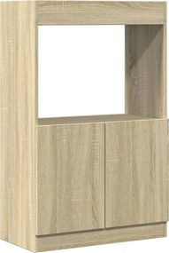 vidaXL Ντουλάπι Sonoma Δρυς 63x33x100 εκ. από Επεξεργασμένο Ξύλο