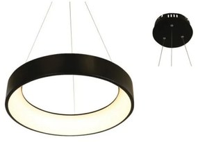 Φωτιστικό Οροφής Led BR81LEDP60BK 48W 3000K 2630lm D60XH120 Black Aca Decor Μέταλλο