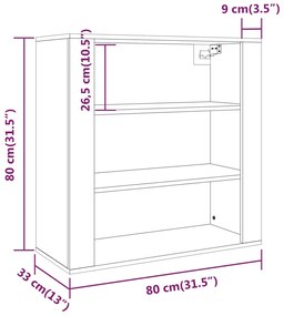 ΝΤΟΥΛΑΠΙ ΤΟΙΧΟΥ ΓΚΡΙ ΣΚΥΡ. 80X33X80 ΕΚ. ΕΠΕΞΕΡΓΑΣΜΕΝΟ ΞΥΛΟ 816596