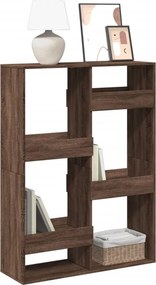 vidaXL Βιβλιοθήκη Καφέ Δρυς 100x33x135 εκ. από Επεξεργασμένο Ξύλο
