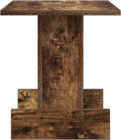 vidaXL End Table Καπνιστό Δρύς 35,5 x 35 x 40 εκ Επεξεργασμένο ξύλο