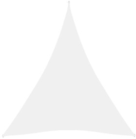Πανί Σκίασης Τρίγωνο Λευκό 5 x 7 x 7 μ. από Ύφασμα Oxford