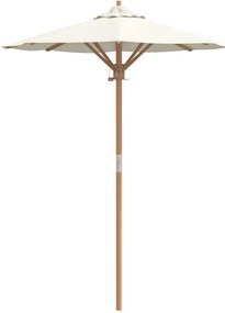vidaXL Ομπρέλα Κήπου Κρεμ λευκό 150 x 150 x 210 εκ. Μπαμπού