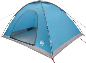 vidaXL Σκηνή Camping 6 ατόμων Μπλε 185T Πολυεστέρας με επικάλυψη PU