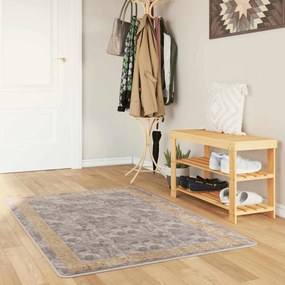 vidaXL Χαλί Runner MARSA Γκρι 80 x 200 cm Πολυέστερ και PVC