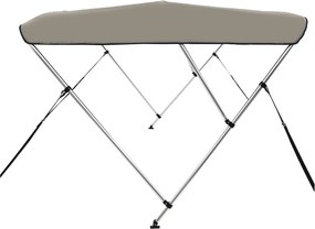 vidaXL Τέντα Σκάφους με 3 Αψίδες Γκρι 183x140x137 εκ.