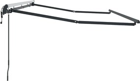 vidaXL Σκελετός Τέντας Ανθρακί 4 x 2 m Μέταλλο