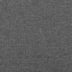 VidaXL Κρεβάτι Boxspring με Στρώμα Σκούρο Γκρι 140x200 εκ Υφασμάτινο