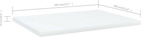 vidaXL Ράφια Βιβλιοθήκης 4 τεμ. Λευκά 40x30x1,5 εκ. από Επεξ.Ξύλο