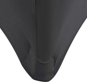 vidaXL Καλύμματα Τραπεζιού Ελαστικά 2 τεμ. Ανθρακί 120 x 60,5 x 74 εκ.