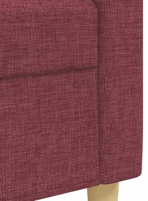 vidaXL Πολυθρόνες Σετ 2 Τεμαχίων Μπορντό από Ύφασμα με Μαξιλάρια