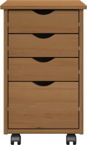 vidaXL Κινητό Ντουλάπι MOSS Μέλι Καφέ 34 x 39 x 56 εκ Στερεό πεύκο