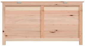 Κουτί Μαξιλαριών Εξ. Χώρου 100x50x56 εκ. από Μασίφ Ξύλο Ελάτης - Καφέ
