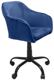 Καρέκλα γραφείου Mandeville 198, Μπλε, 79x57x46cm, 11 kg, Με μπράτσα, Με ρόδες, Μηχανισμός καρέκλας: Κλίση | Epipla1.gr