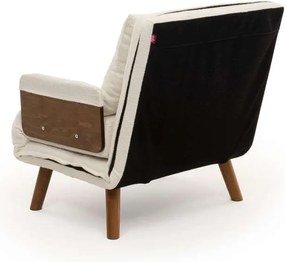 Πολυθρόνα-Κρεβάτι Λευκό COSMO SINGLE 77x70x82