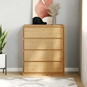 vidaXL Συρταριέρα SAUDA Χρώμα Δρυός 76,5x39x91 εκ. Μασίφ Ξύλο Πεύκου