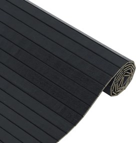 vidaXL Χαλί Ορθογώνιο Μαύρο 100 x 300 εκ. Μπαμπού