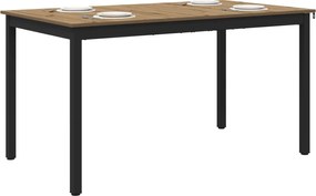 vidaXL Τραπεζαρίες ΜΕΤΑΛΛΟ