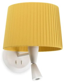 Φωτιστικό Τοίχου - Απλίκα Samba 64308-36 E27 Mε Reader 3W 3000K 280Lm White-Yellow Faro Barcelona