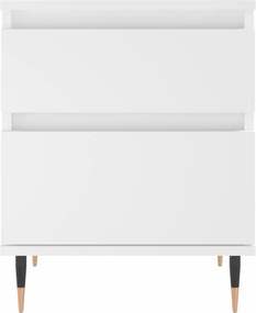 vidaXL Κομοδίνο Λευκό 40 x 35 x 50 εκ. από Επεξεργασμένο Ξύλο