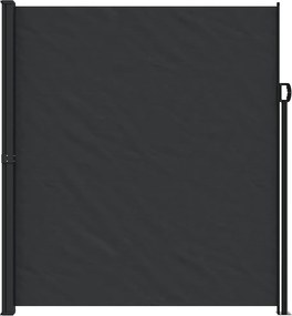 vidaXL Σκίαστρο Πλαϊνό Συρόμενο Μαύρο 220 x 500 εκ.