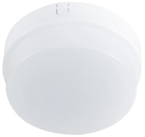 GloboStar® REVANO 61013 LED Πλαφονιέρα Οροφής Στρόγγυλη Φ12 12W 1080lm 180° AC 220-240V Αδιάβροχη IP54 Φ12 x Υ4.5cm Θερμό Λευκό 2700K - 2 Χρόνια Εγγύηση