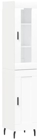 vidaXL Ντουλάπι Λευκό 34,5 x 34 x 180 εκ. από Επεξεργασμένο Ξύλο