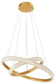 Κρεμαστό Φωτιστικό Οροφής LED Χρυσό Katia 4272000 Viokef-4272000-Χρυσό 4272000