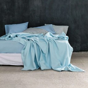 Κουβέρτα Nativa Light Blue Nima Υπέρδιπλο 230x260cm 100% Βαμβάκι