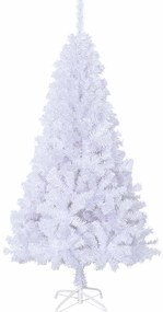 vidaXL Τεχνητό Χριστουγεννιάτικο Δέντρο Λευκό 150 cm PVC και Ατσάλι