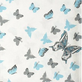 Παπλωματοθήκη Παιδική Butterfly 56 Sky blue DimCol Single 160x240cm 100% Cotton