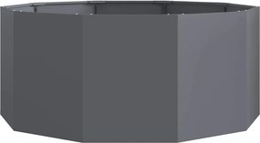 vidaXL Γλάστρα Ανθρακί 120 x 120 x 50 εκ Ατσάλι