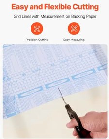 VEVOR Peel and Stick Wallpaper 40cm x 10m Black Cracked Waterproof for Kitchen