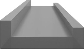 vidaXL Ράφια Τοίχου 4 τεμ. Γκρι 60 x 9 x 3 εκ.Λευκά