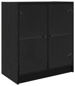 vidaXL Βοηθητικό ντουλάπι Μαύρη Οξυά 68 x 37 x 75,5 εκ