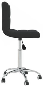 vidaXL Καρέκλα Γραφείου Περιστρεφόμενη Μαύρη Υφασμάτινη