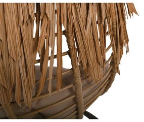 SALSA TROPIC ΚΡΕΜΑΣΤΗ ΠΟΛΥΘΡΟΝΑ, WICKER ΦΥΣΙΚΟ, ΜΕΤΑΛΛΟ BROWN, ΜΑΞΙΛΑΡΙ ΜΠΕΖ