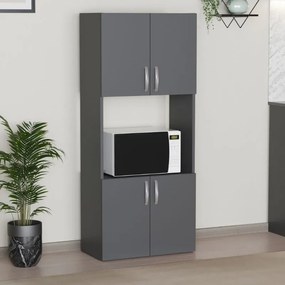 Megapap Ντουλάπα Κουζίνας Armado Ανθρακί 60x32x140εκ.