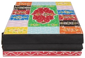 vidaXL Ράφια τοίχου 3 pcs Πολύχρωμο 100 x 20 x 6 cm Μασίφ ξύλο μάνγκο