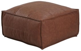 Πουφ OMARI Camel Δέρμα 85x85x39cm - 14870097