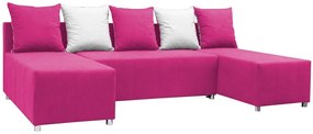 Γωνιακός καναπές Felipe-Ροζ - 253.00 Χ 145.00 Χ 85.00