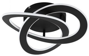 Φωτιστικό Οροφής-Πλαφονιέρα Led Rolimare 99395 4000K Black-White Eglo Aluminium, Plastic