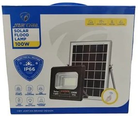 Led Αδιάβροχος Ηλιακός Προβολέας 100W-JT91001