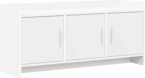 vidaXL Ντουλάπι TV 102 x 33 x 47 εκ Λευκό Επεξεργασμένο Ξύλο