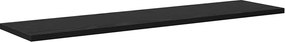 vidaXL Ράφι Βιβλίων 4 pcs Μαύρο 80 x 20 x 1,5 cm Επεξεργασμένο ξύλο